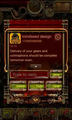 GOSMS Steampunk Theme android App screenshot 2