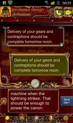 GOSMS Steampunk Theme android App screenshot 3